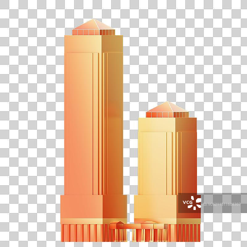 3D广州市长大厦建筑免抠元素图片素材