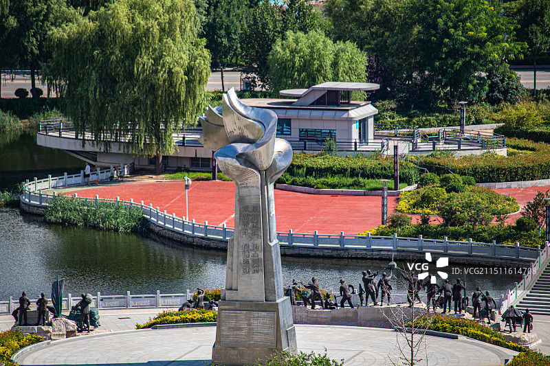 鱼台县稻改公园图片素材