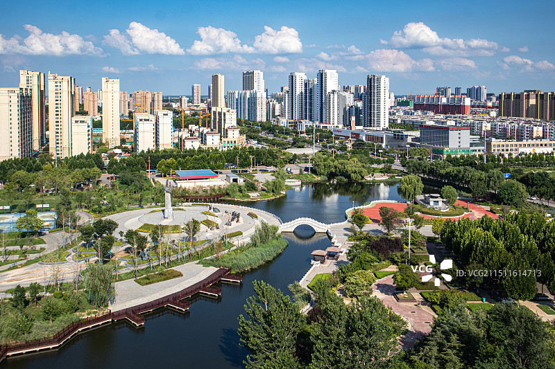 鱼台县稻改公园图片素材