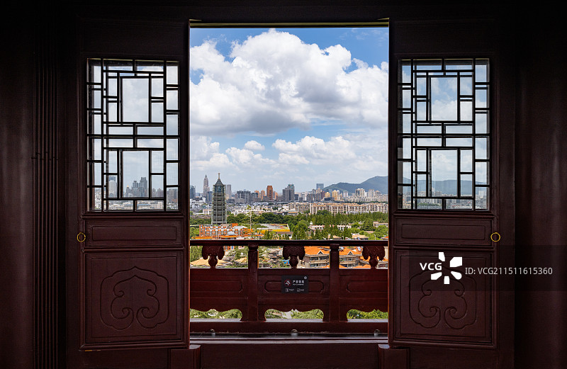 南京雨花台风景区雨花阁图片素材