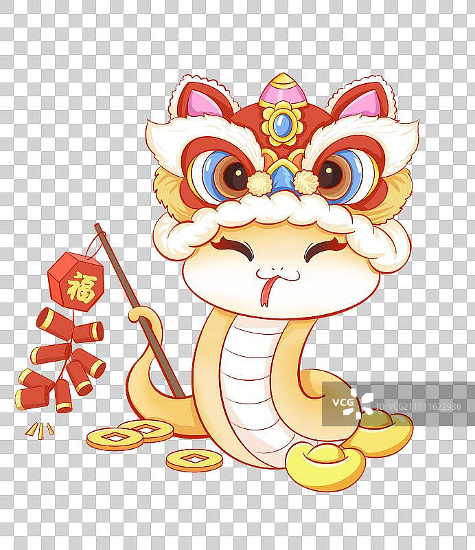 蛇年IP形象2025新春图片素材