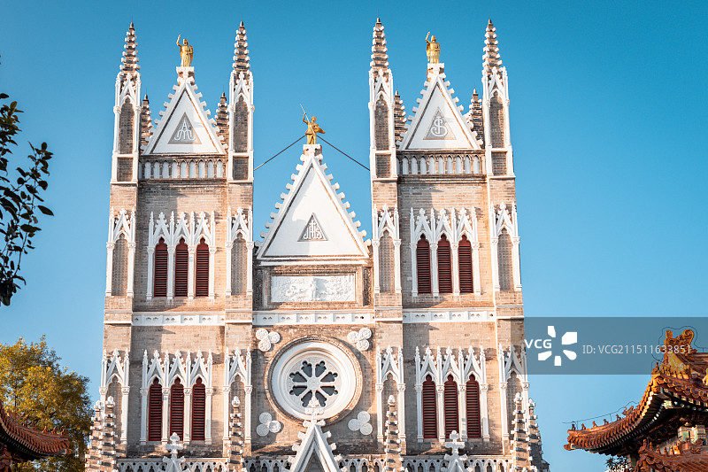 西什库教堂图片素材