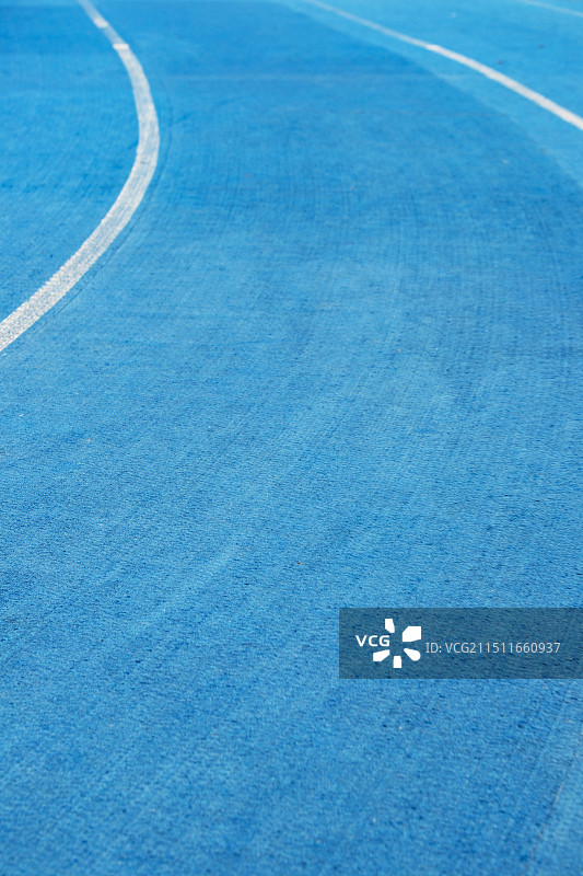 蓝色跑道图片素材