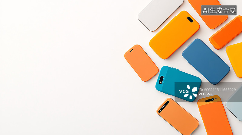 【AI数字艺术】手机回收电子垃圾设备回收环保生态能源插图图片素材