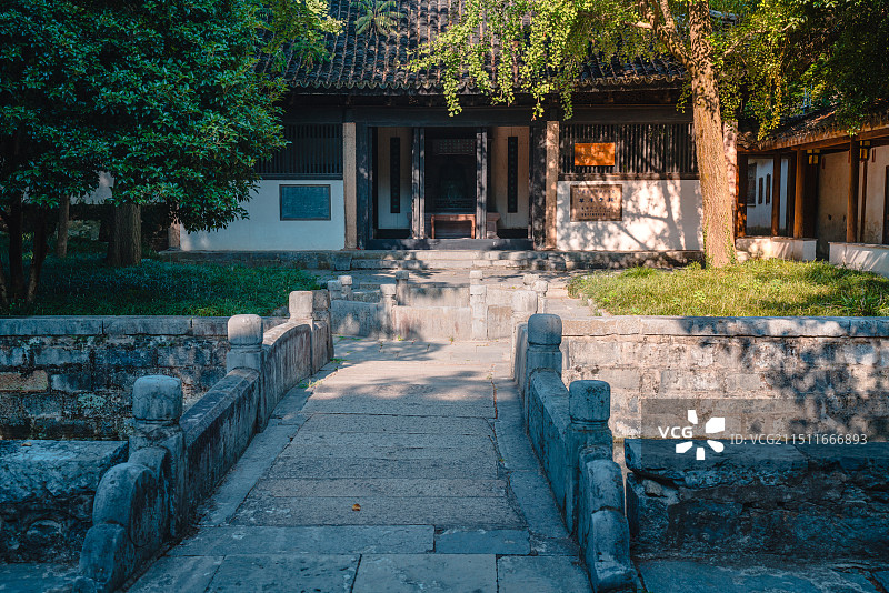 惠山古镇锡惠名胜区、寄畅园景观风光图片素材