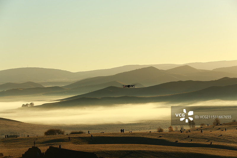 日暮内蒙图片素材