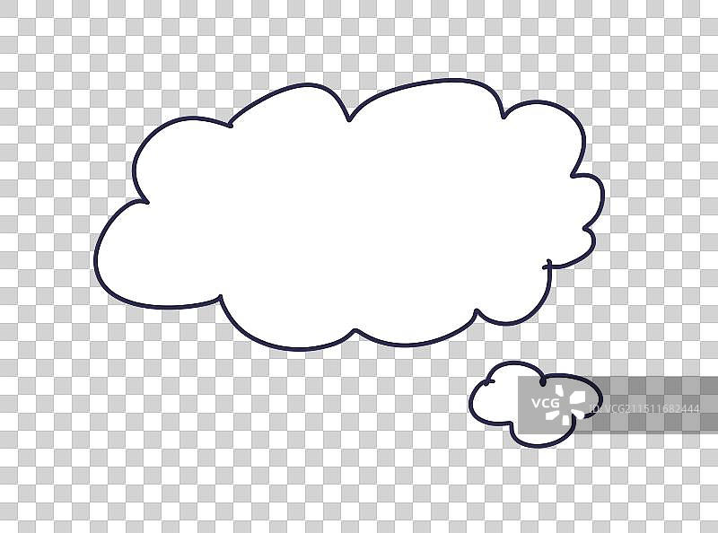 想象对话框发散思维图片素材