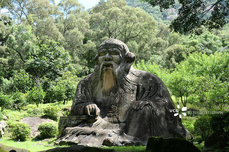 泉州清源山老君造像图片素材
