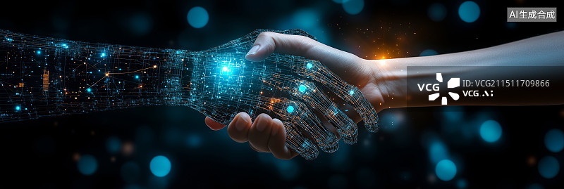 【AI数字艺术】人工智能与人机交互图片素材