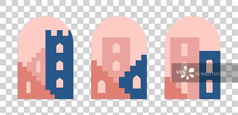 城市楼梯极简抽象建筑图片素材