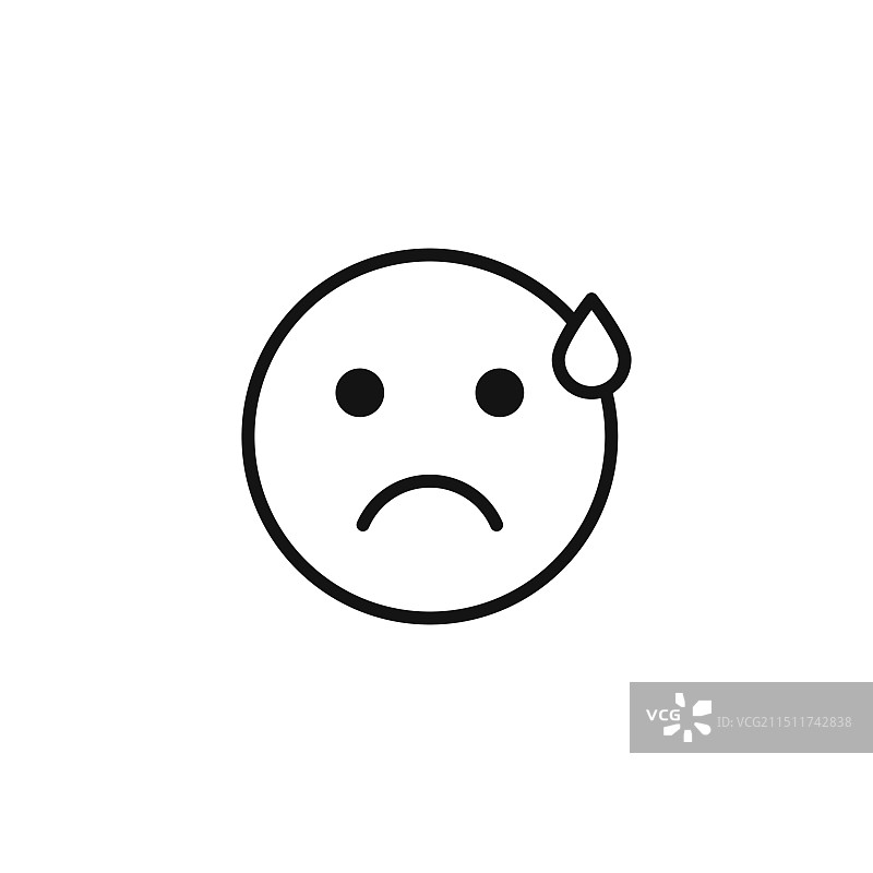 适合表达情感的悲伤表情符号图片素材