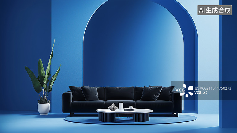 【AI数字艺术】现代室内设计场景图片素材