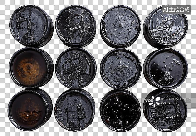 【AI数字艺术】一堆汽油桶免抠元素图片素材