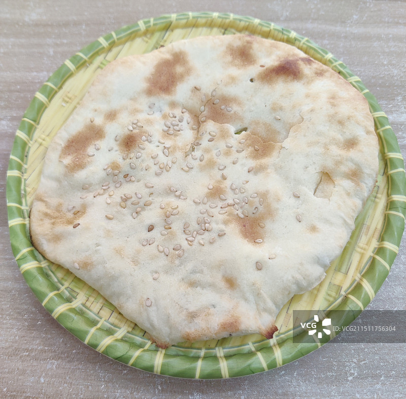 河南葱油饼图片素材