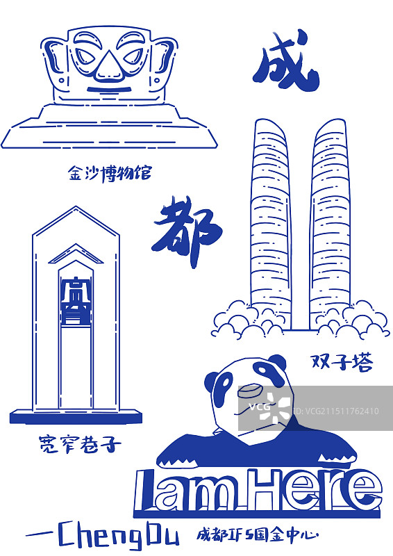 成都地标建筑图片素材