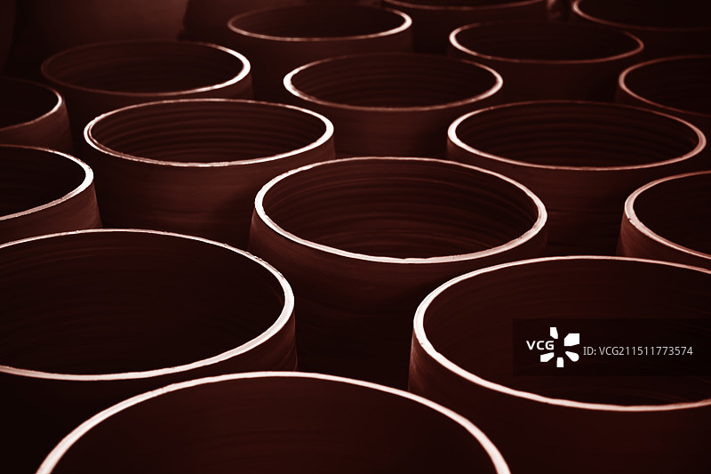 荣昌陶缸线条节奏之美图片素材