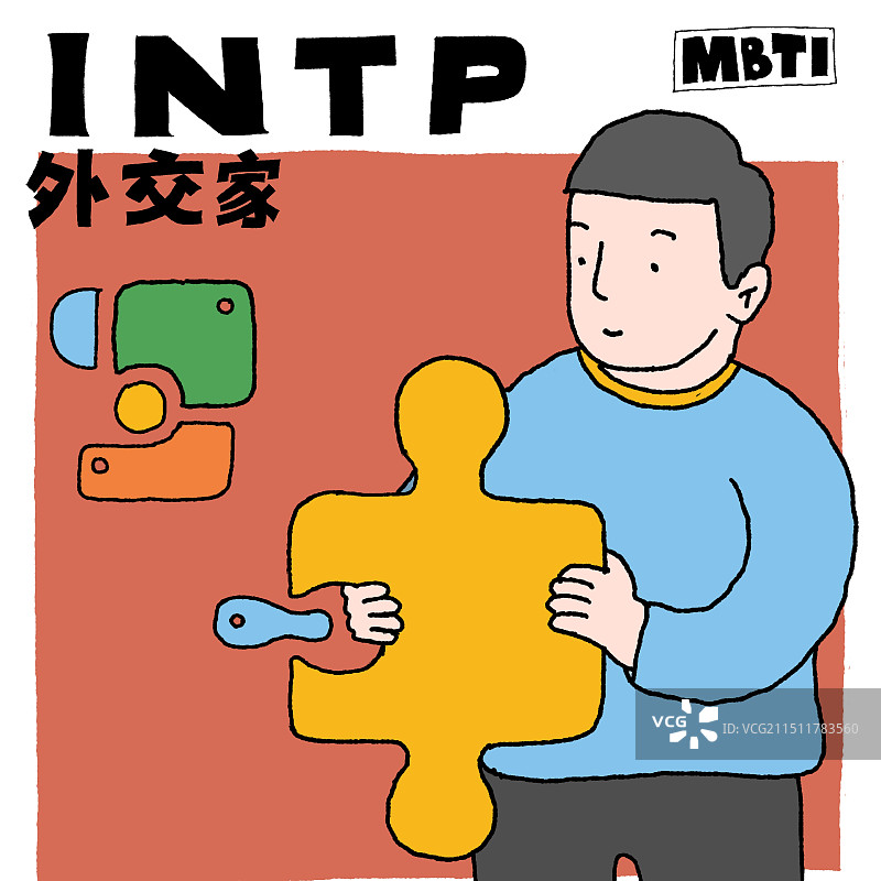 MBTI 十六型人格  INTP类型的人图片素材