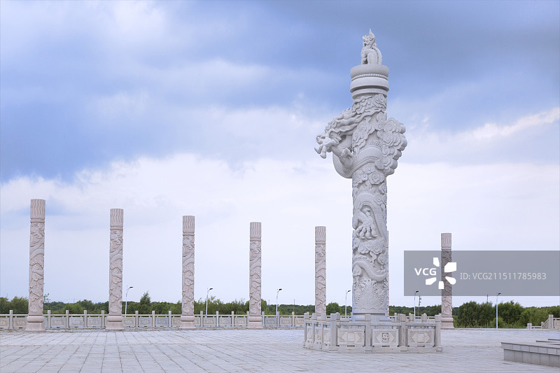 黑龙江省抚远县“黑瞎子岛东极宝塔”图片素材