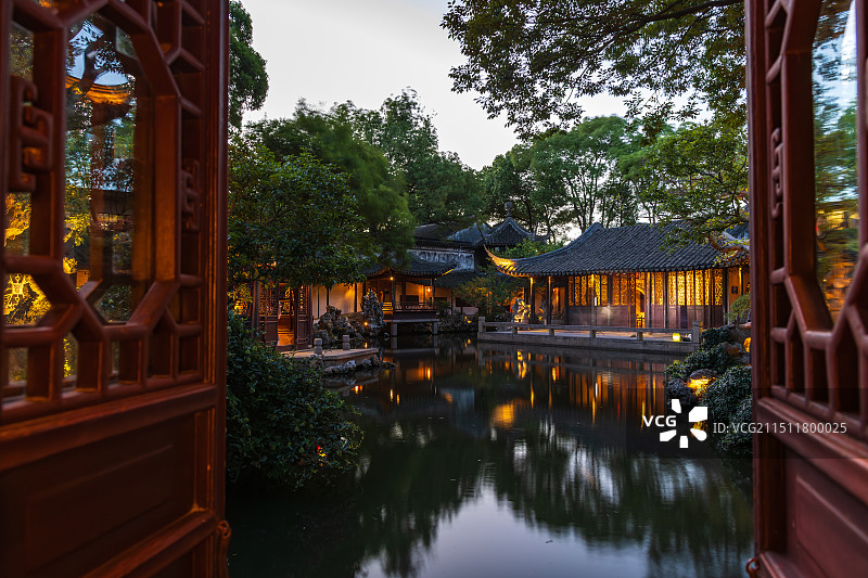 中国江苏苏州退思园风光图片素材