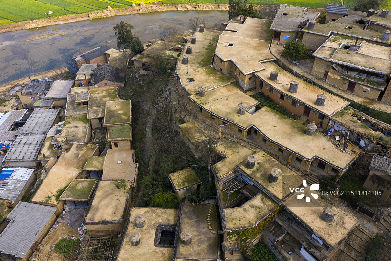 中国历史文化名村云南红河泸西县城子村图片素材