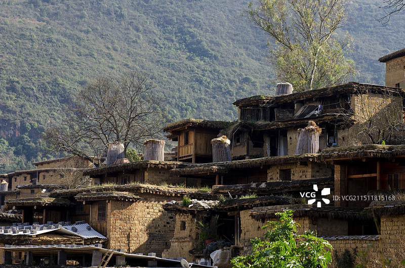 中国历史文化名村云南红河泸西县城子村图片素材