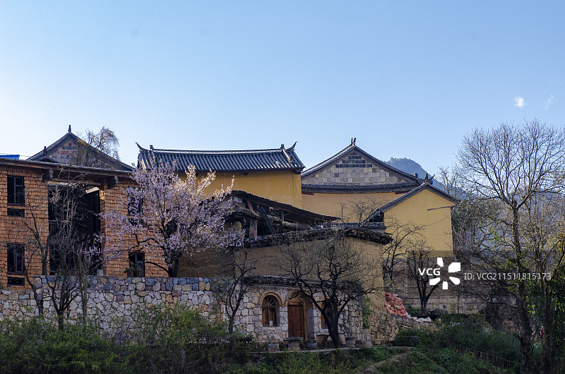中国历史文化名村云南红河泸西县城子村图片素材
