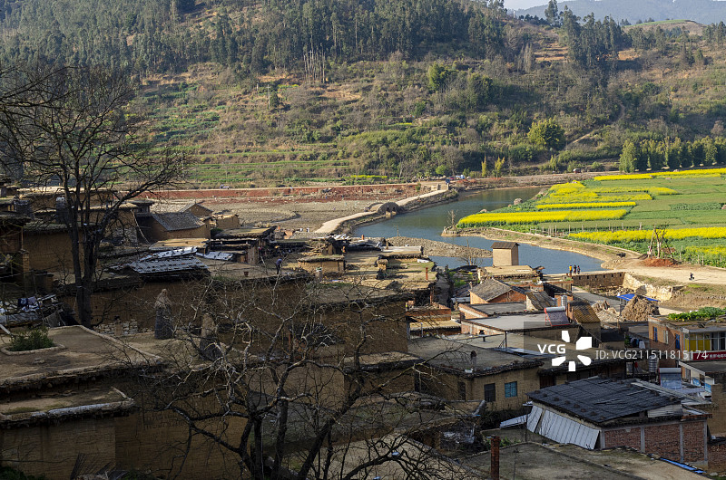 中国历史文化名村云南红河泸西县城子村图片素材