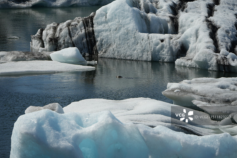 冰岛瓦特纳国家公园Jökulsárlón杰古沙龙冰河湖图片素材