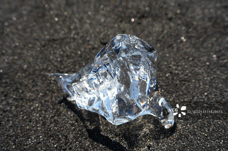 冰岛瓦特纳国家公园J杰古沙龙冰河湖钻石沙滩图片素材