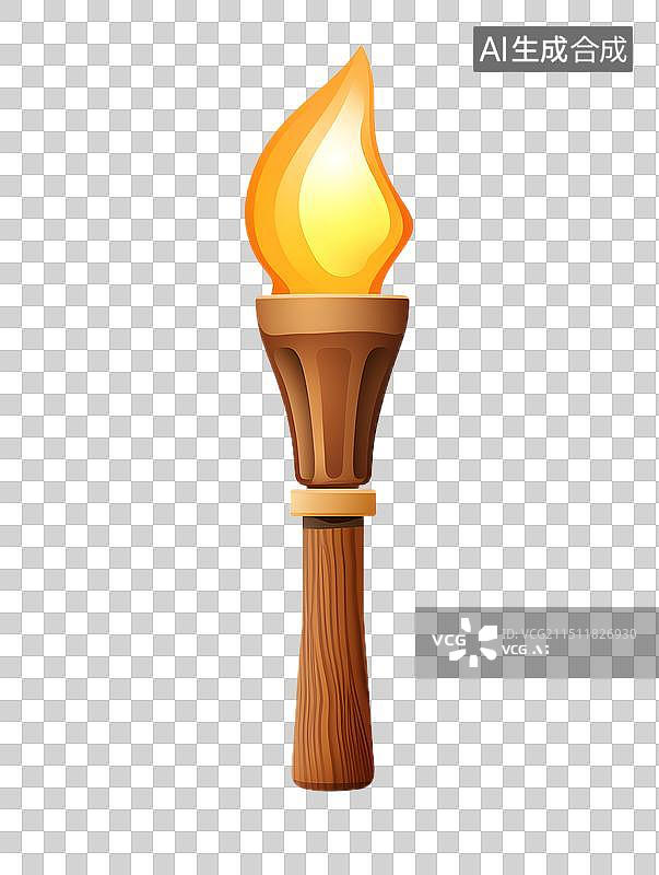 【AI数字艺术】燃烧的火炬 火把图片素材