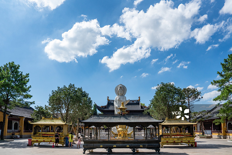 苏州震泽古镇慈云禅寺一角图片素材