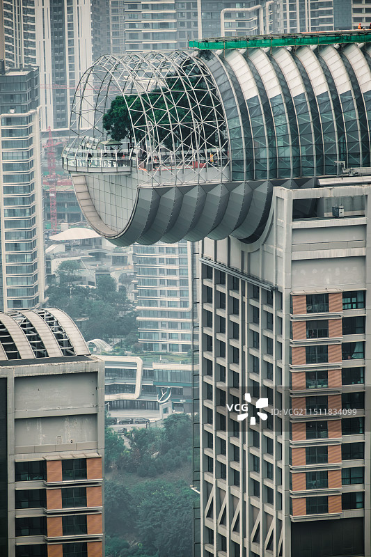 在重庆云端之眼看来福士观景平台图片素材