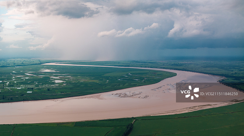 兰考黄河弯图片素材