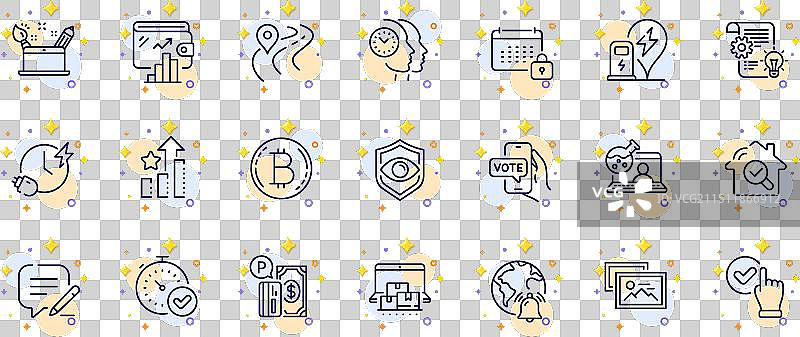 眼睛检测停车支付轮廓合集图片素材
