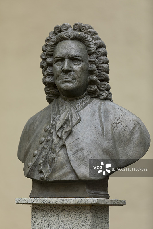 巴赫雕塑图片素材