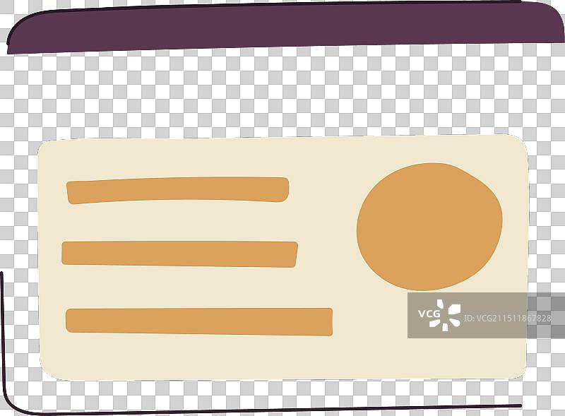 卡通实体身份证图片素材