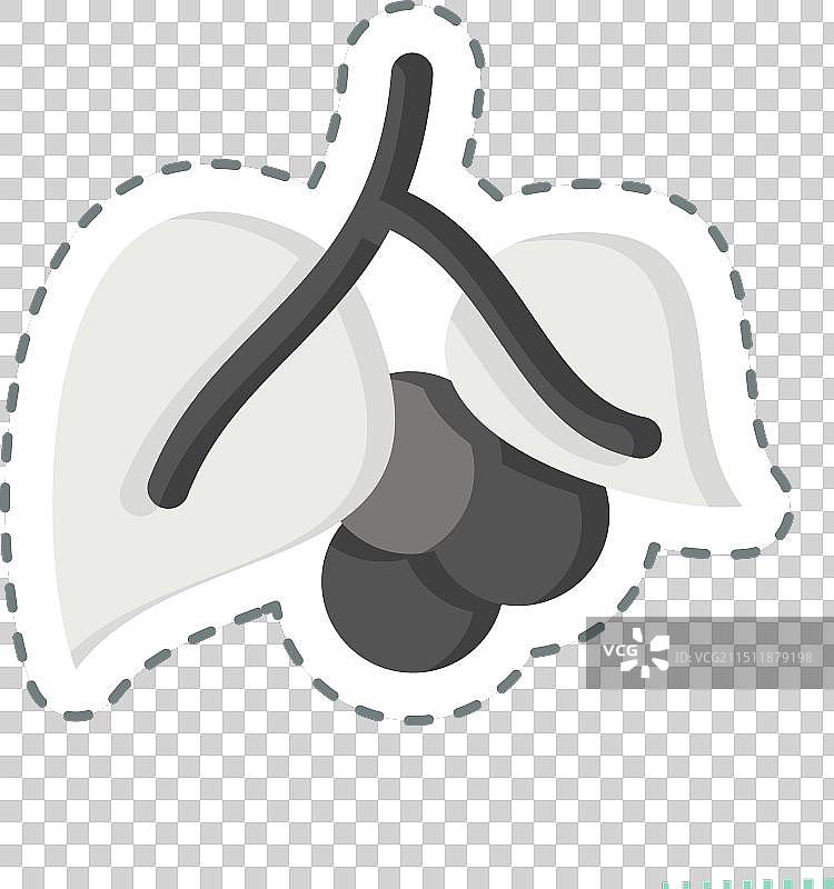 贴纸线条黑胡椒香料图片素材