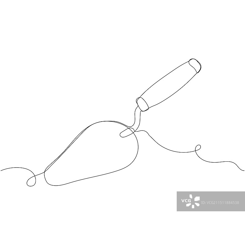 白色背景上的抹刀图标图片素材