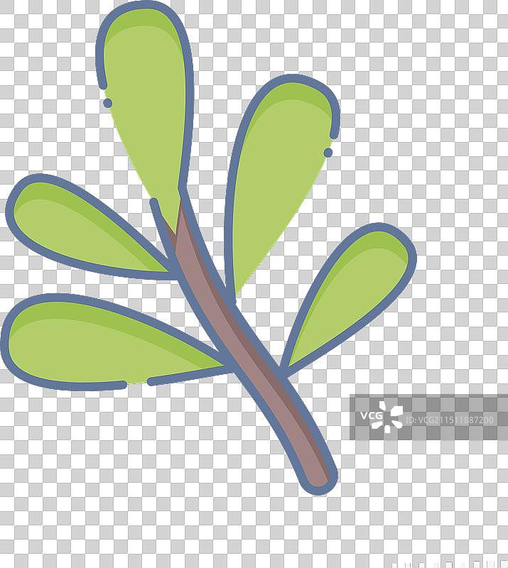 龙蒿香料图标图片素材