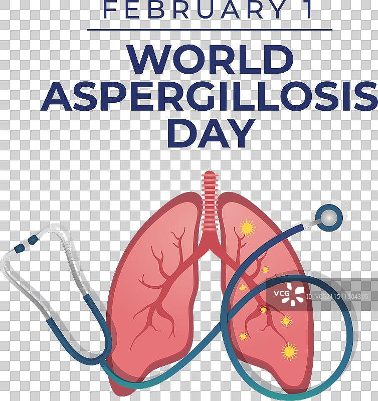 世界曲霉菌病日宣传单图片素材