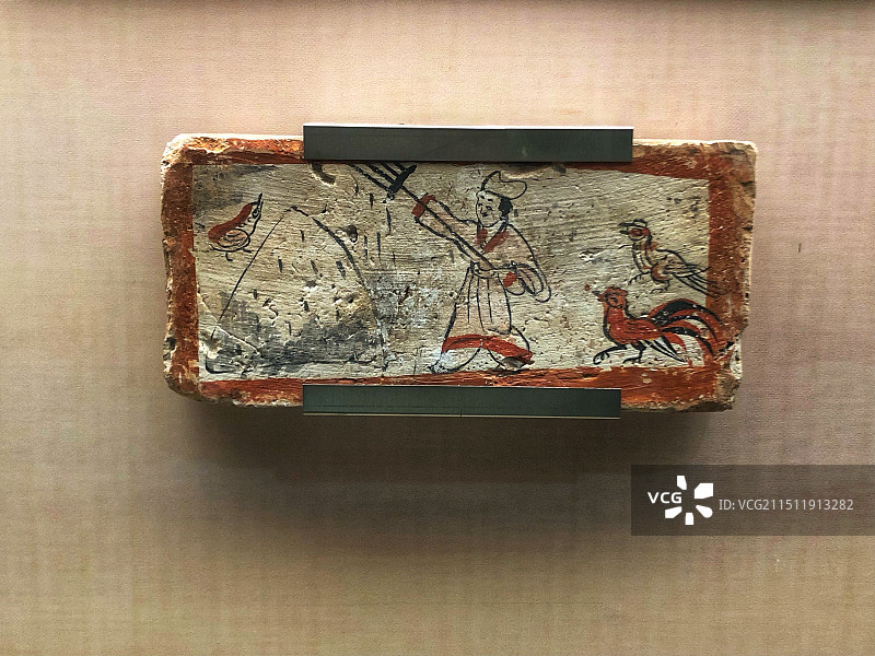 晋代画像砖-中国财税博物馆藏图片素材