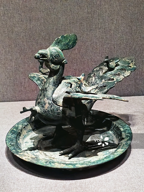 河南博物院，东汉五凤铜熏炉图片素材