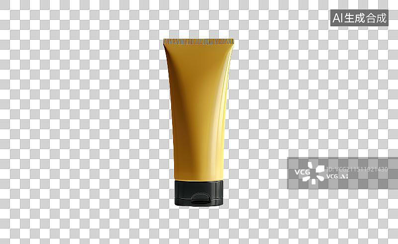 【AI数字艺术】金色的化妆品瓶子免抠元素图片素材