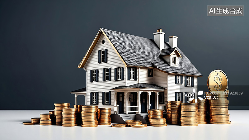 【AI数字艺术】房屋与财富的象征图片素材