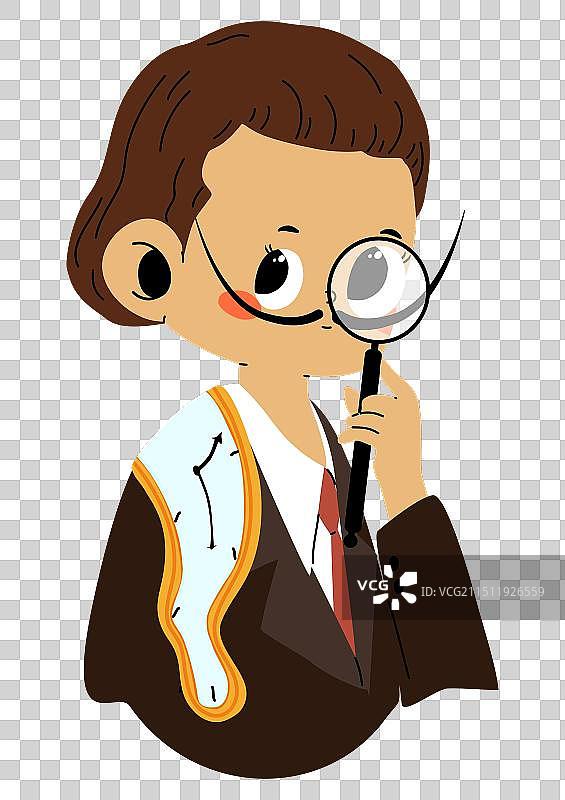 达利自画像图片素材