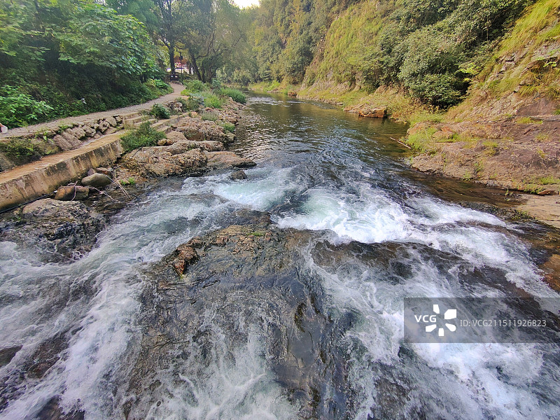 水墨汀溪图片素材