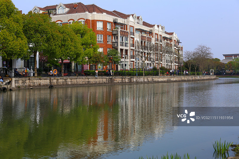 上海松江泰晤士小镇风光图片素材