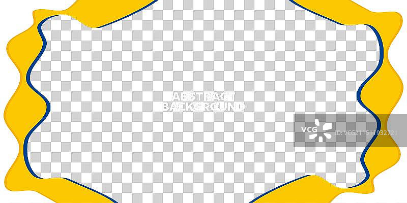 蓝色和橙色波浪形抽象背景图片素材