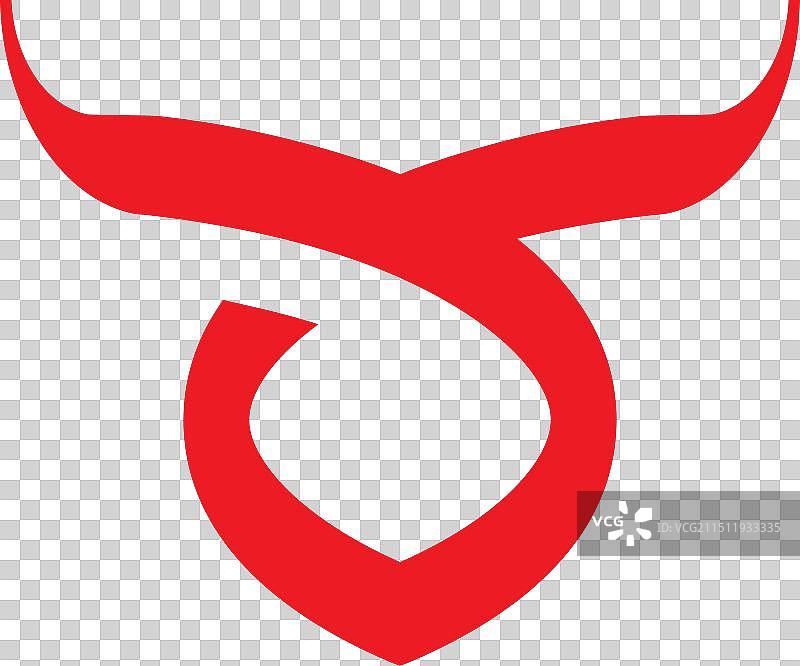 现代时尚的牛头标志设计图片素材