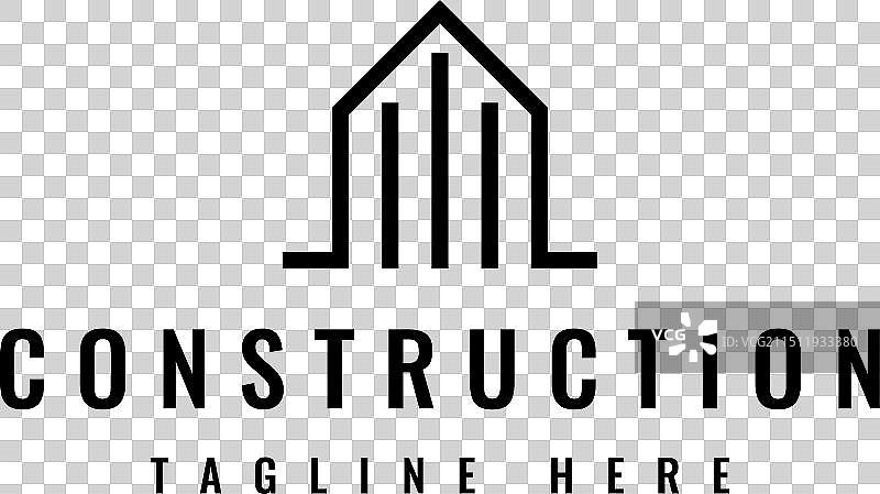 简约房地产建筑Logo设计图片素材